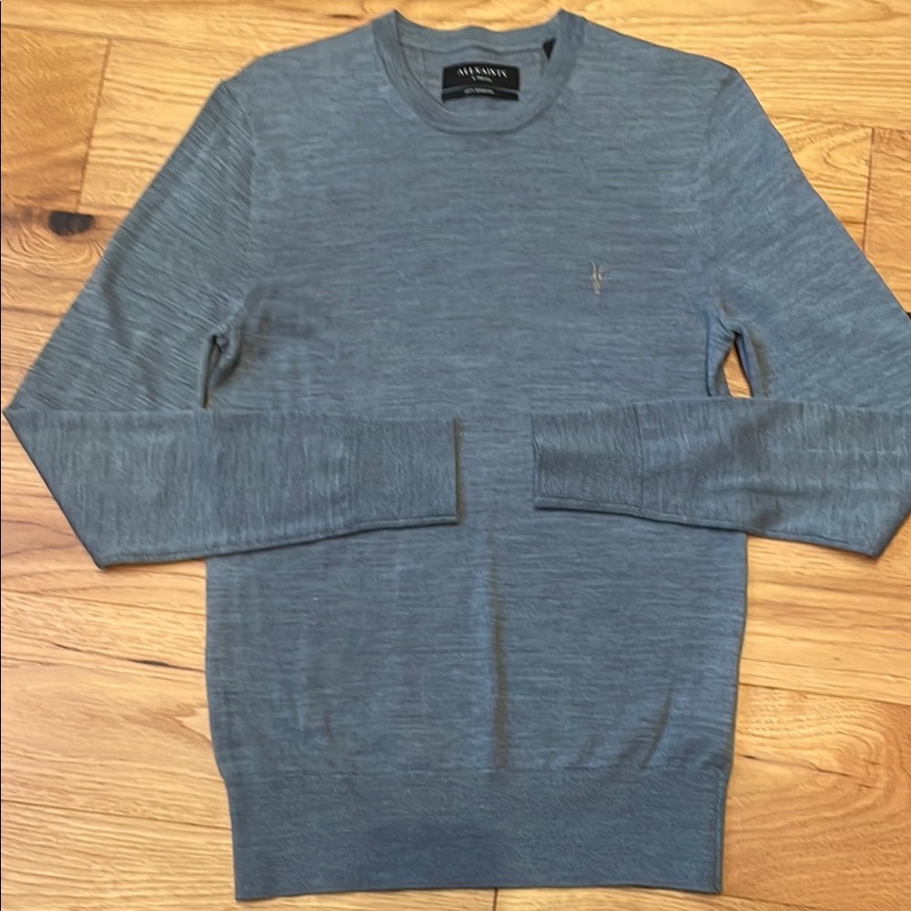 All Saints Men's Gray Sweater